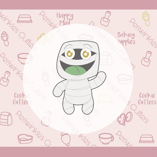 Girl and Boy Mummy Cookie Cutter - Periwinkles Cutters