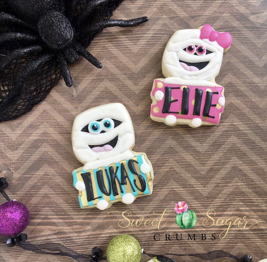 Girly and Boy Gingerbread with Plaque Cookie Cutters - Periwinkles Cutters