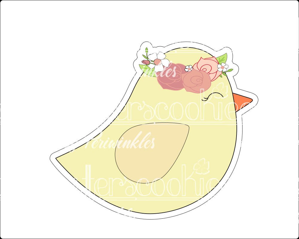 Girly Love Bird Cookie Cutter - Periwinkles Cutters