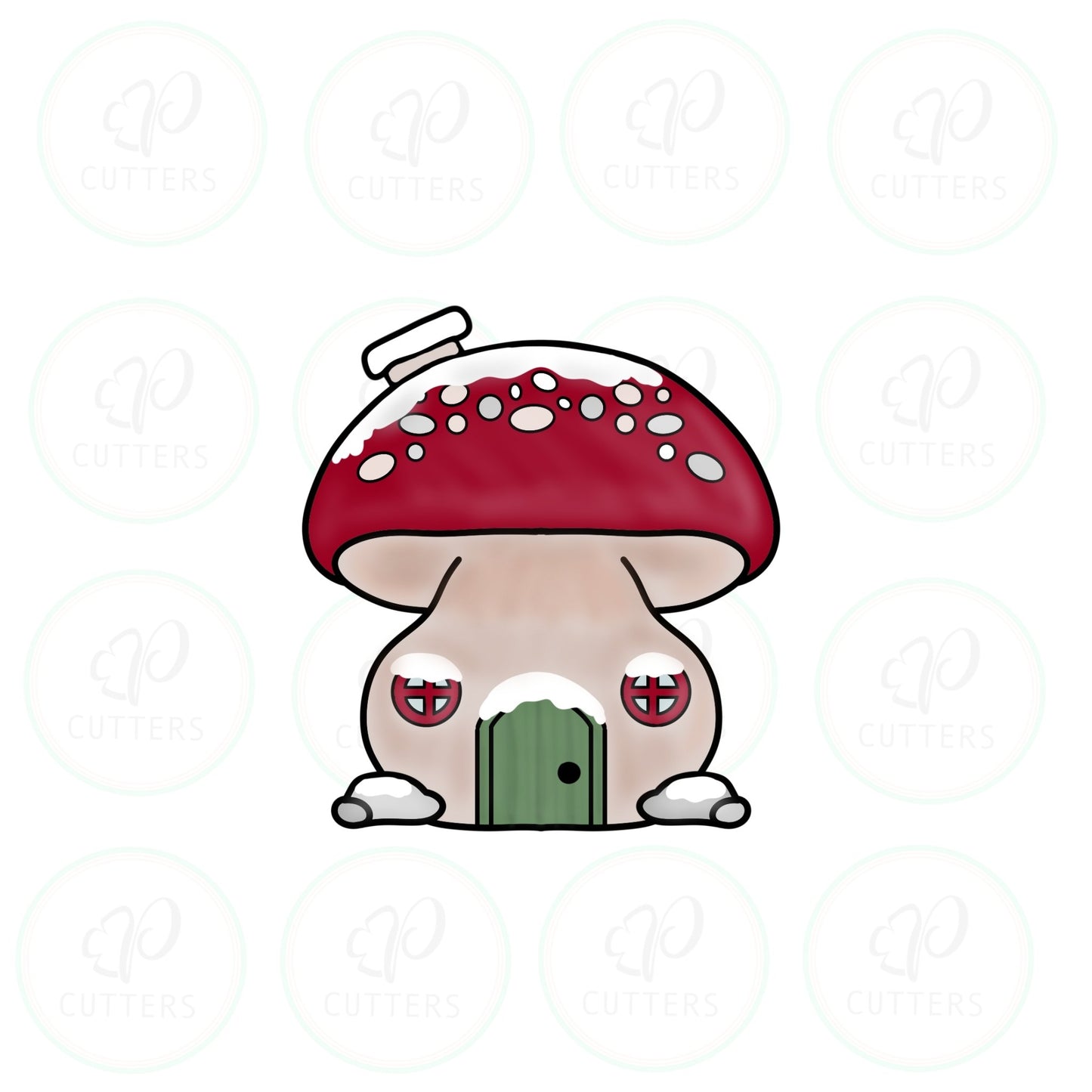 Gnome Mushroom House Cookie Cutter - Periwinkles Cutters