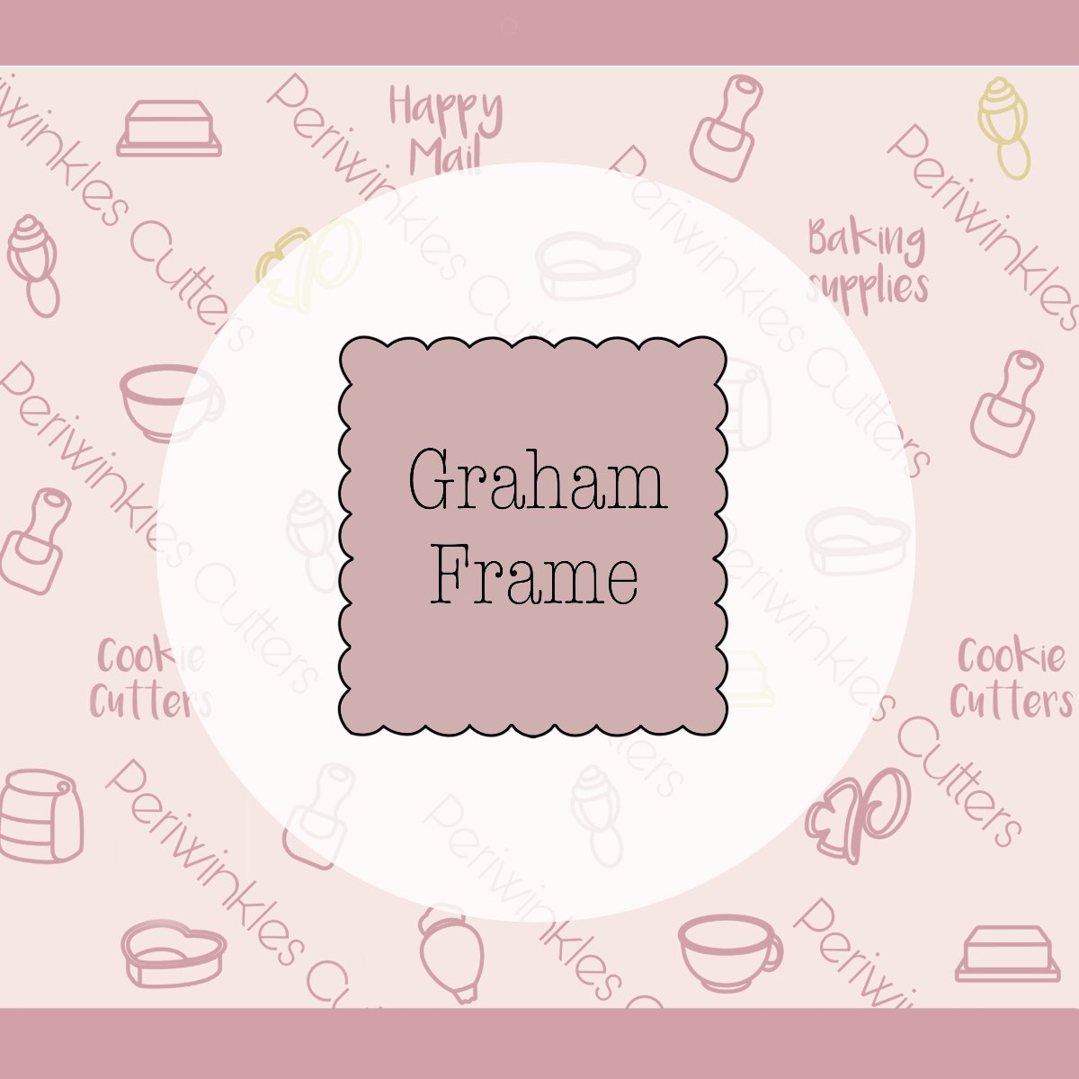 Graham Frame Cookie Cutter - Periwinkles Cutters