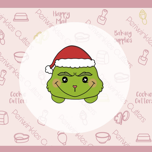 Grinchy Set of 2 Cookie Cutter - Periwinkles Cutters