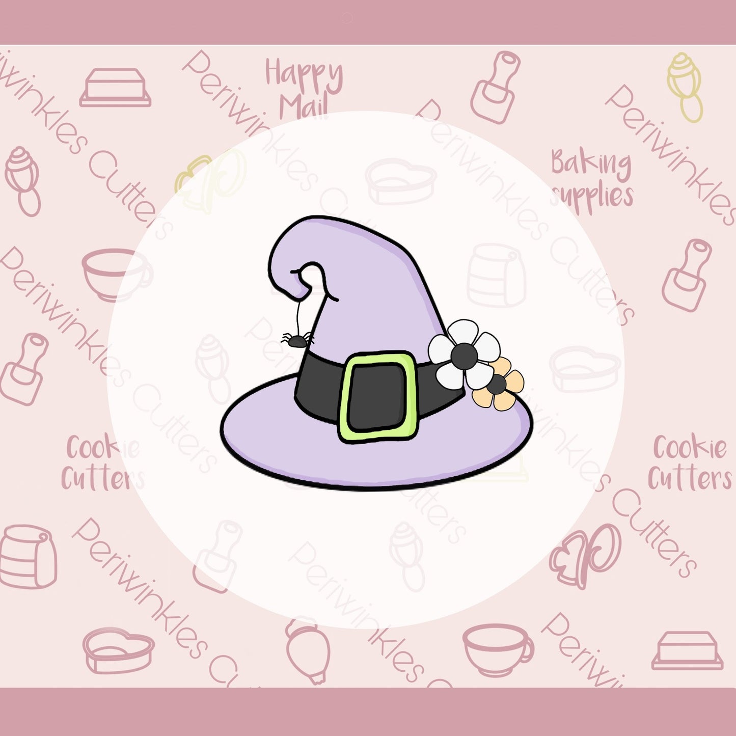 Groovy Witch Hat Cookie Cutter - Periwinkles Cutters