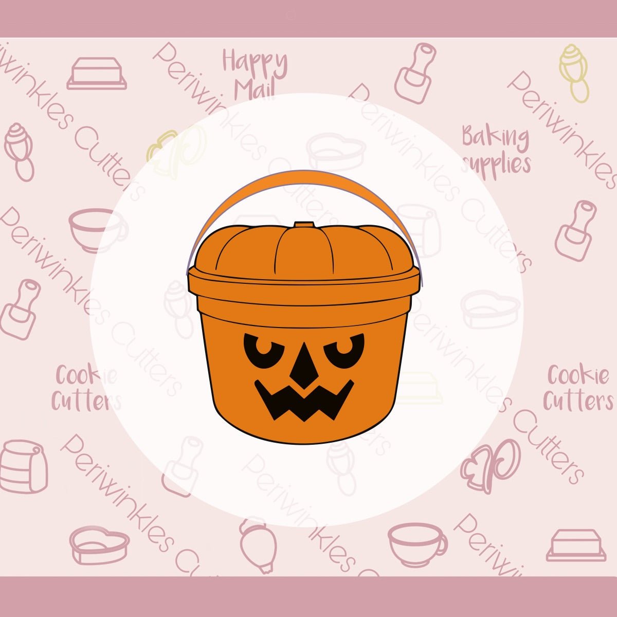 Halloween Bucket Happy Meal Cookie Cutter - Periwinkles Cutters Cookie Cutter
