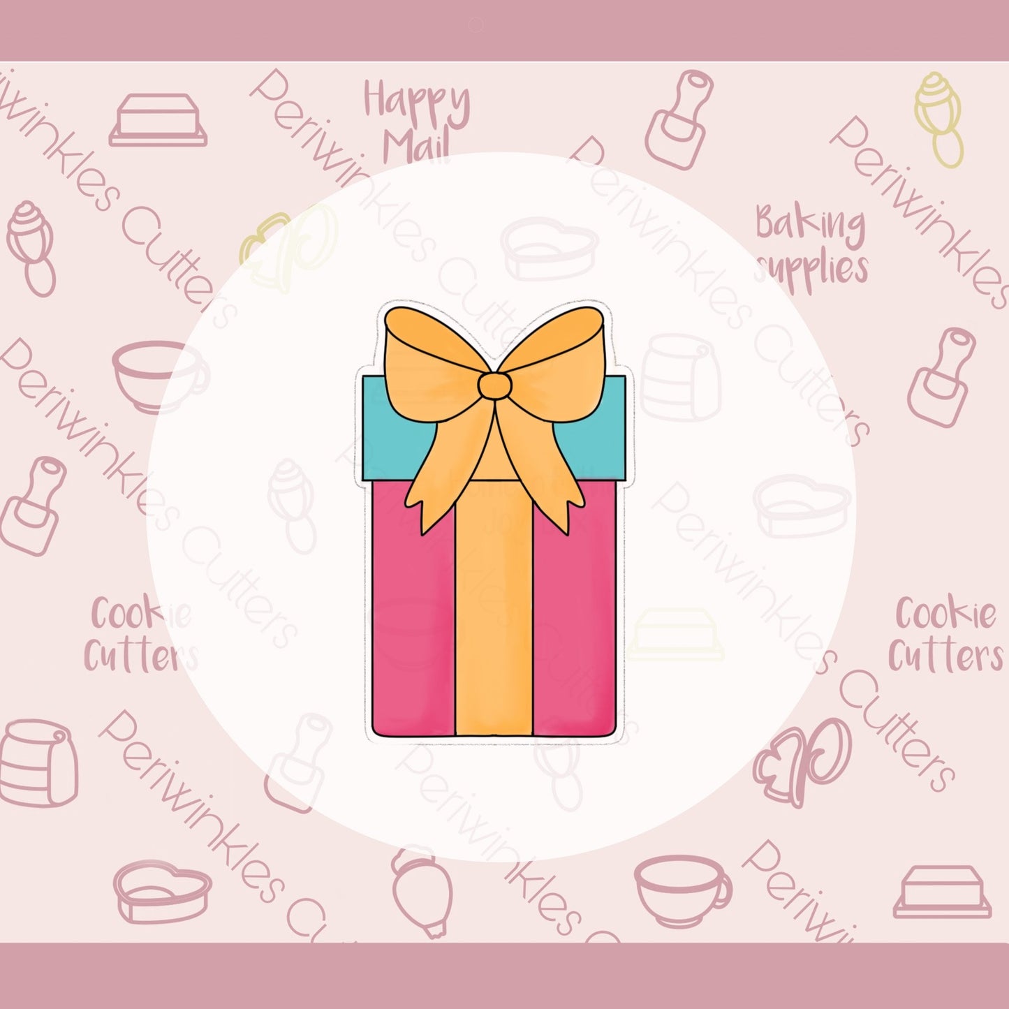 Happy Birthday Tall Set of 5 Cookie Cutter - Periwinkles Cutters