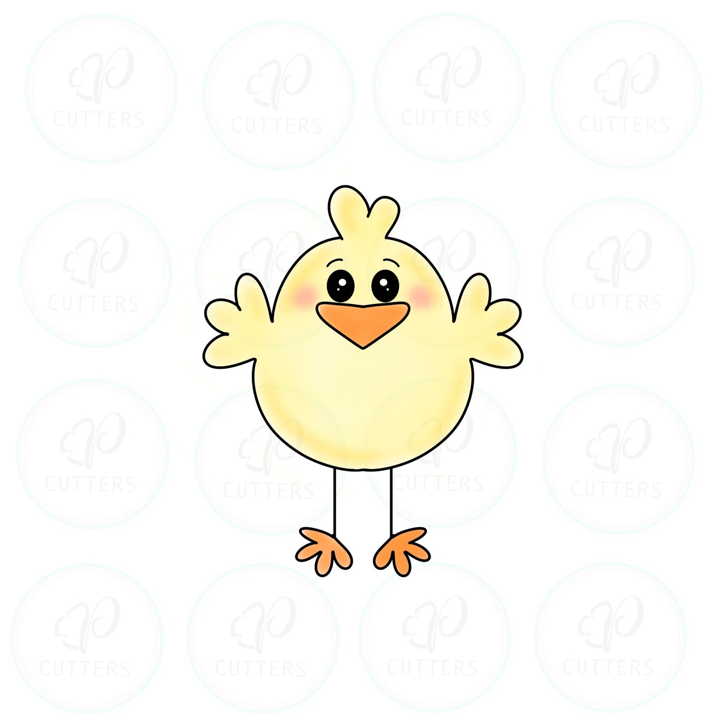 Happy Chick Cookie Cutter - Easter Joy Box 2020 - Periwinkles Cutters