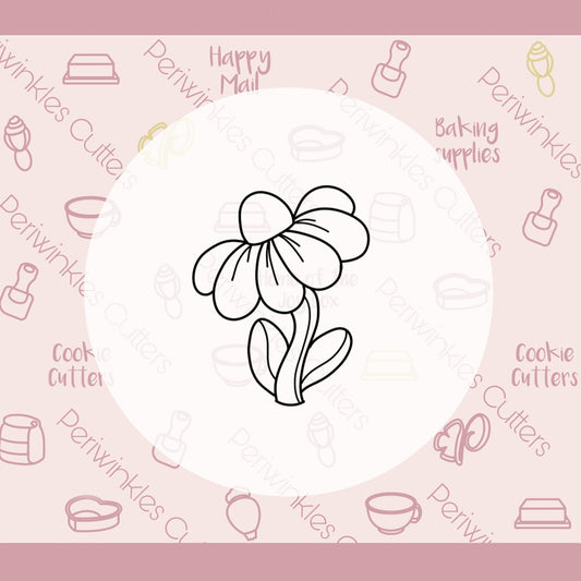 Happy Flower Cookie Cutter - Periwinkles Cutters