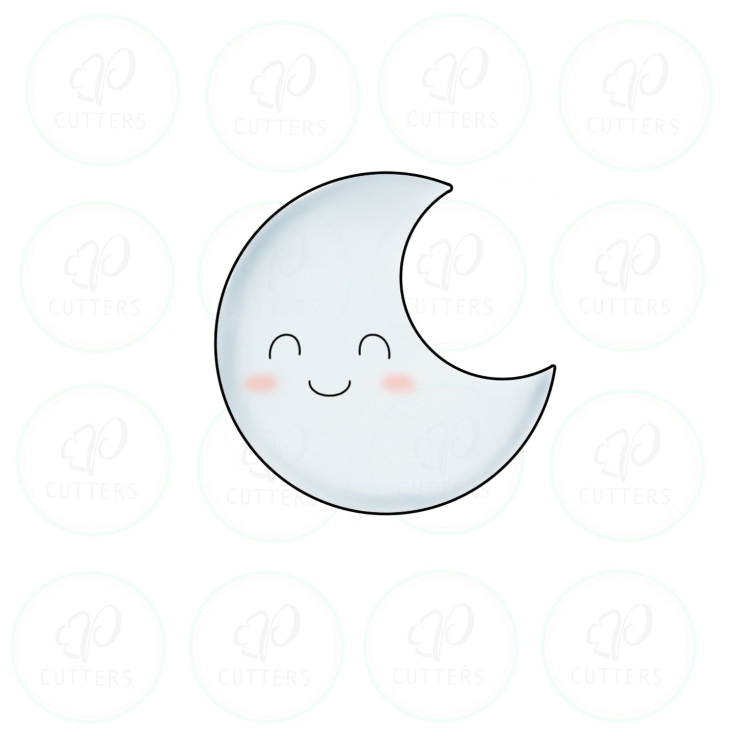 Happy Moon Cookie Cutter - Periwinkles Cutters