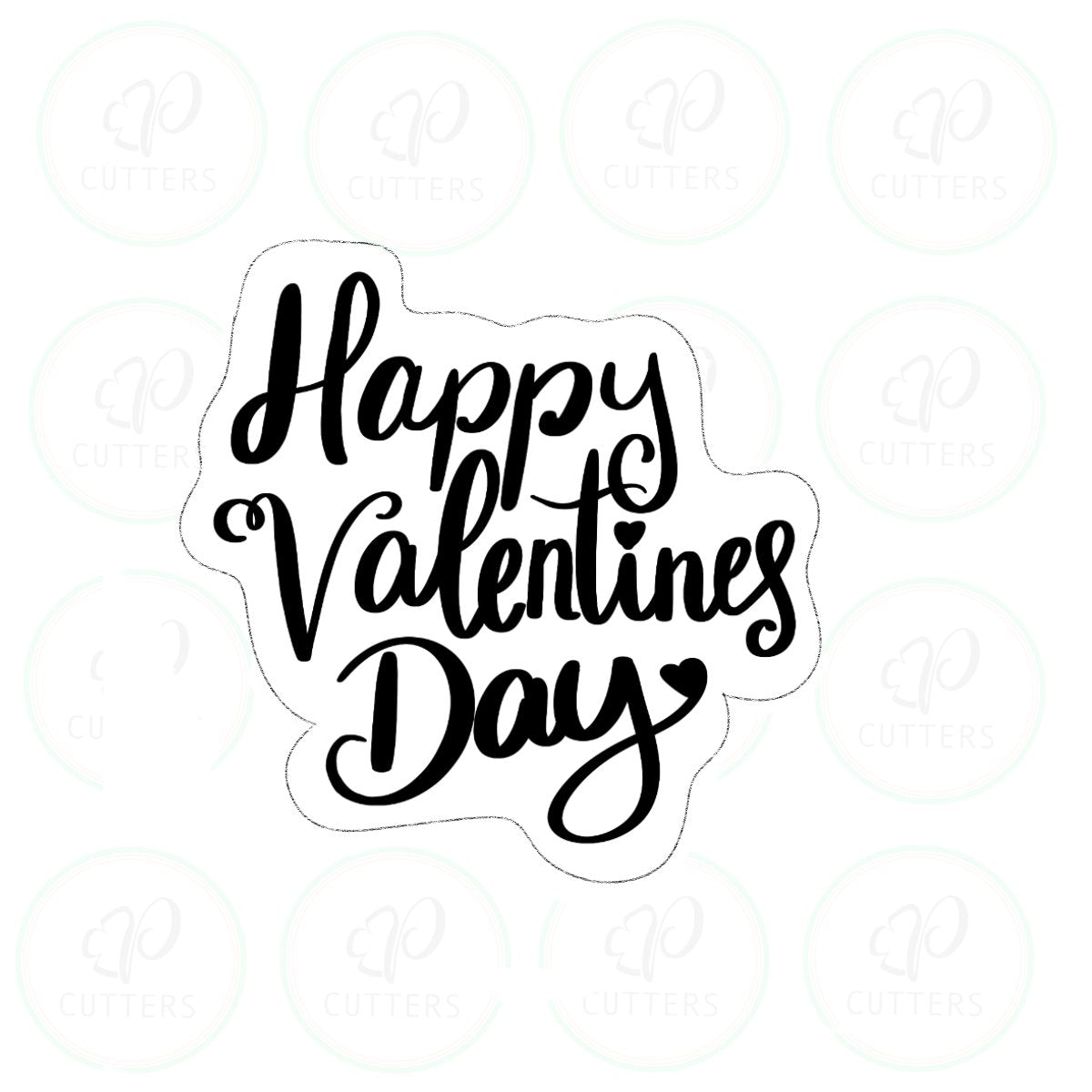Happy Valentines Day '20 Cookie Cutter - Periwinkles Cutters