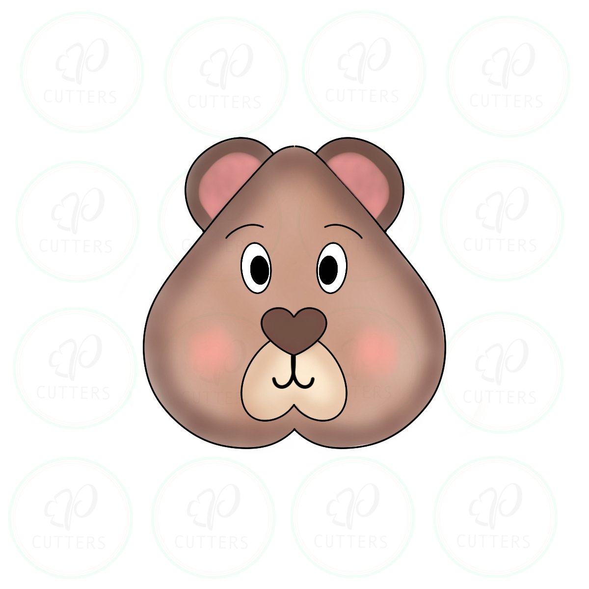 Heart Bear Cookie Cutter - Periwinkles Cutters