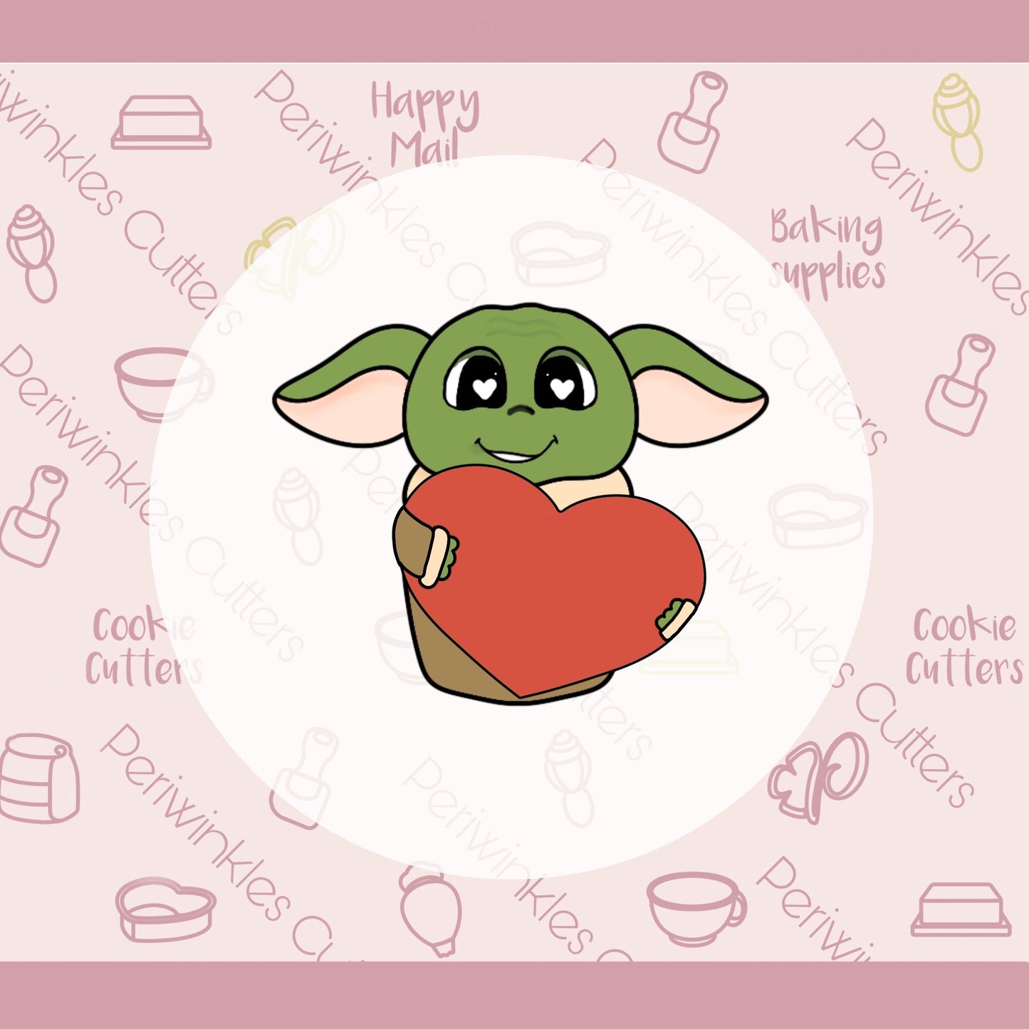 Heart Child Alien Cookie Cutters - Periwinkles Cutters