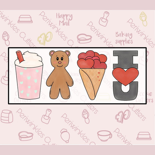 Heart Ice Cream Tall Cookie Cutter - Periwinkles Cutters