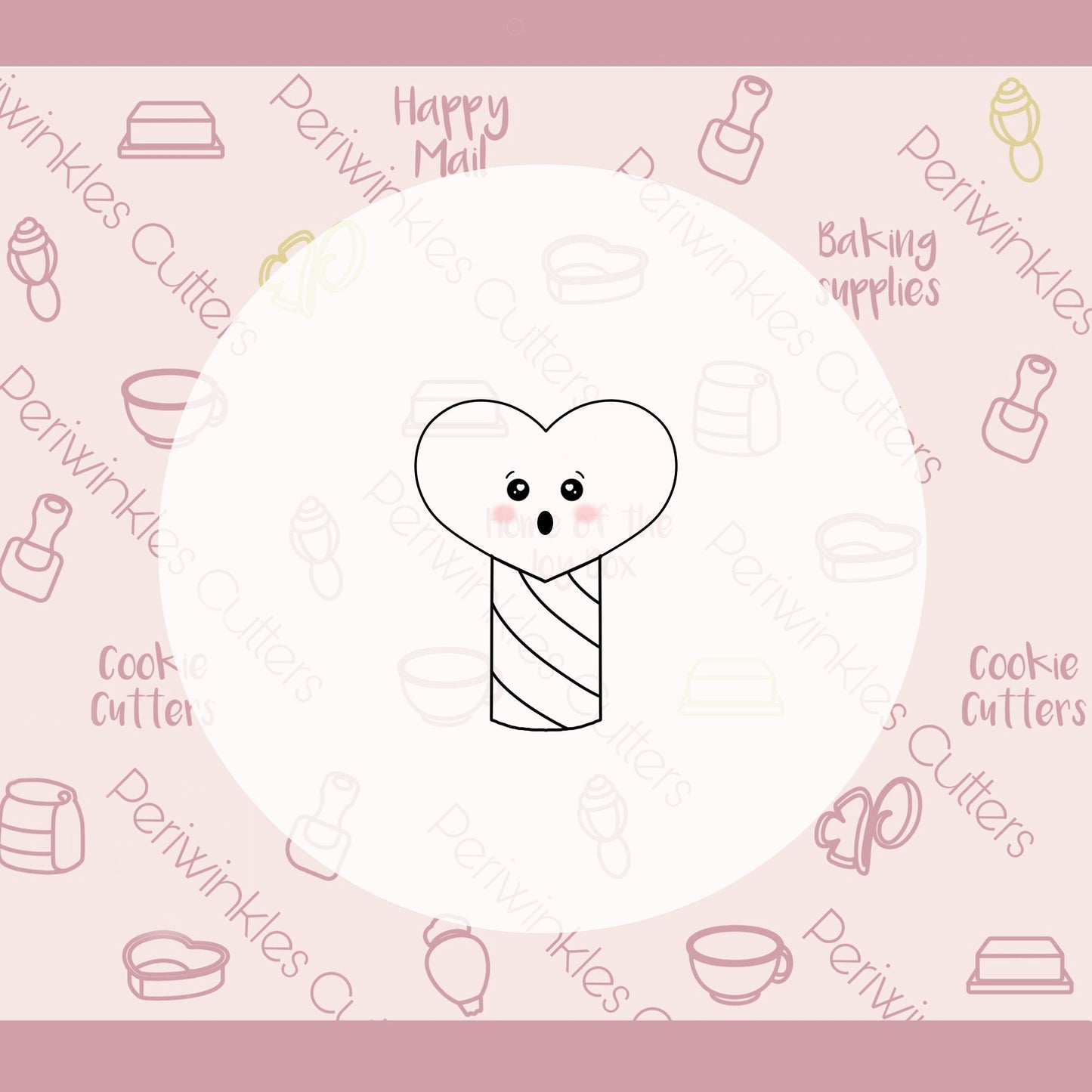 Heart Pop Cookie Cutter - Periwinkles Cutters