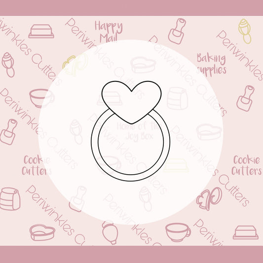 Heart Ring Cookie Cutter - Periwinkles Cutters