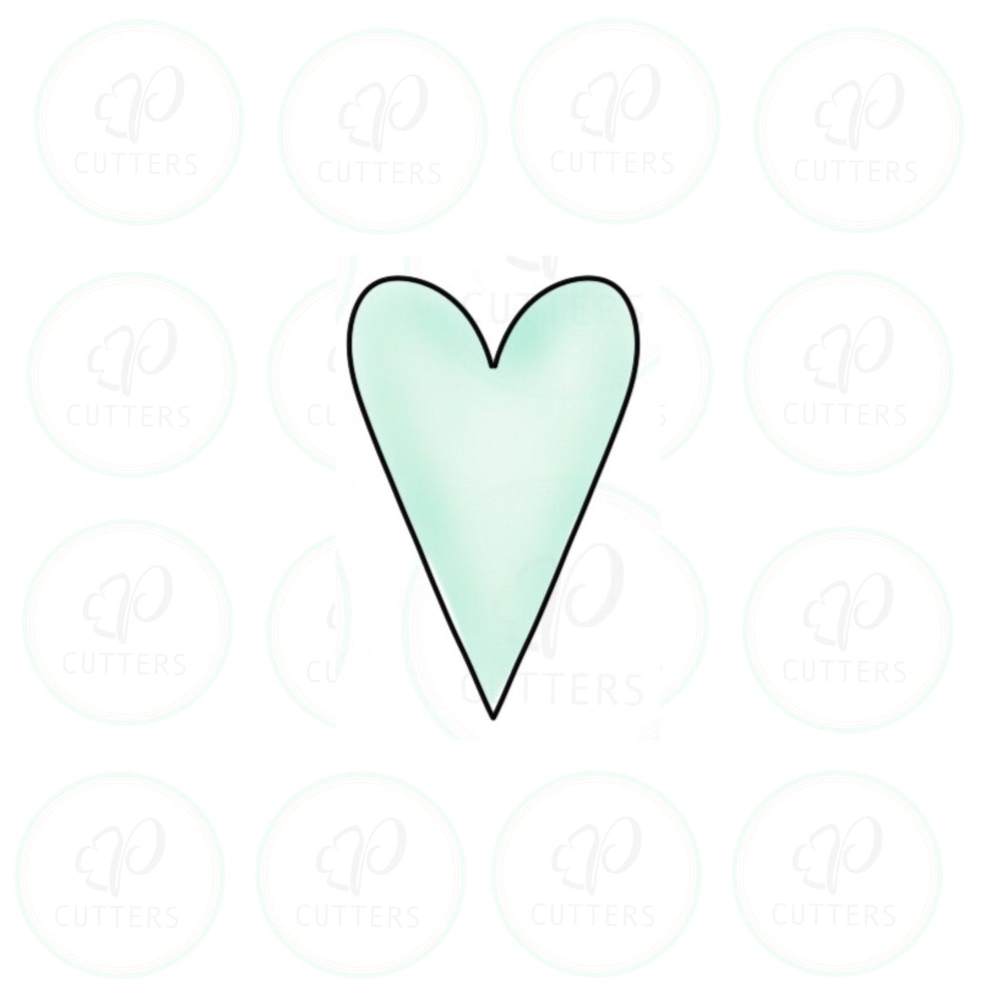 Heart - Tall Cookie Cutter - Periwinkles Cutters