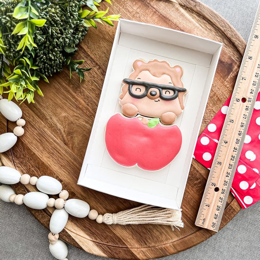 Hedgehog and Apple Set of 2 Cookie Cutter - Periwinkles Cutters