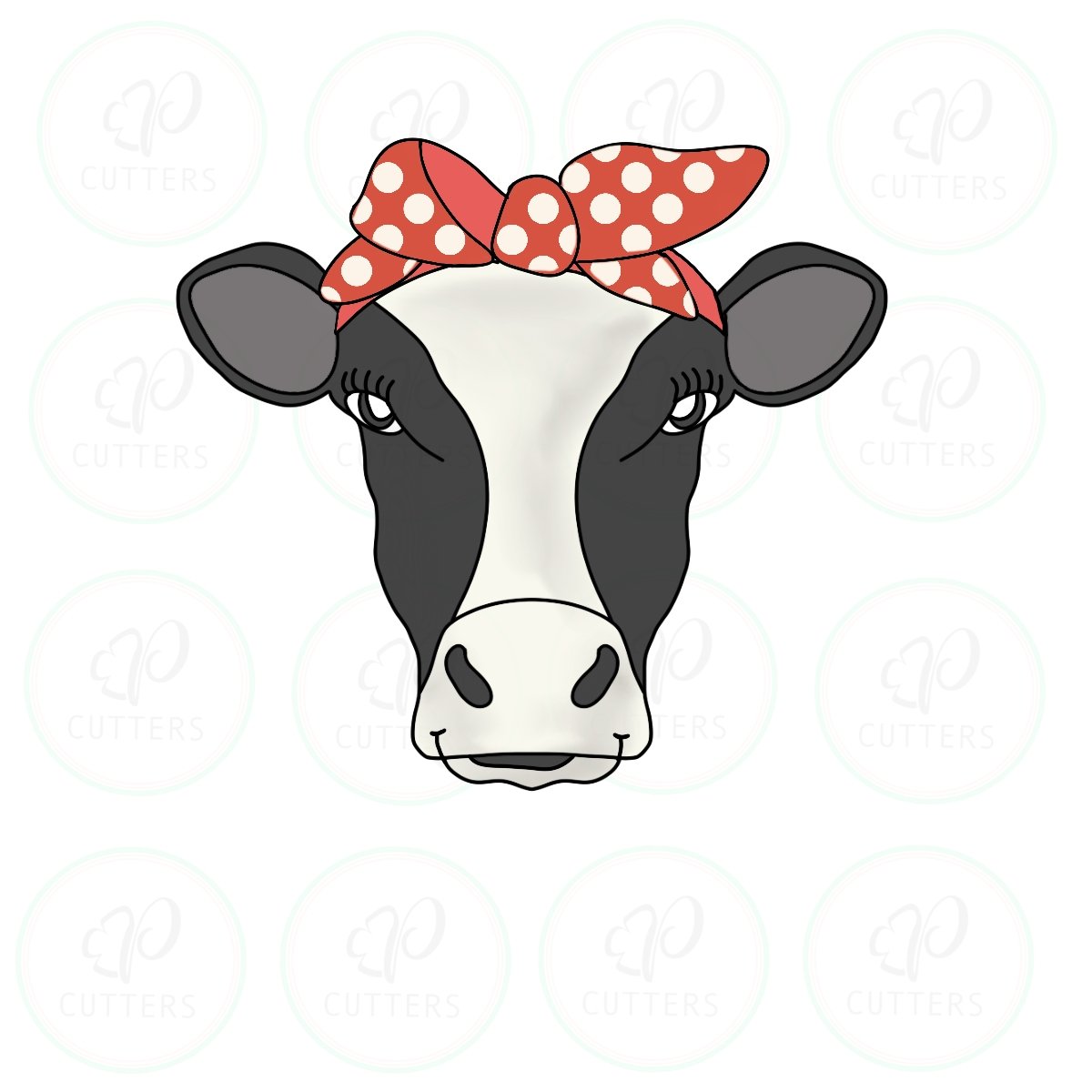 Heifer Cow Bandana Cookie Cutter - Periwinkles Cutters