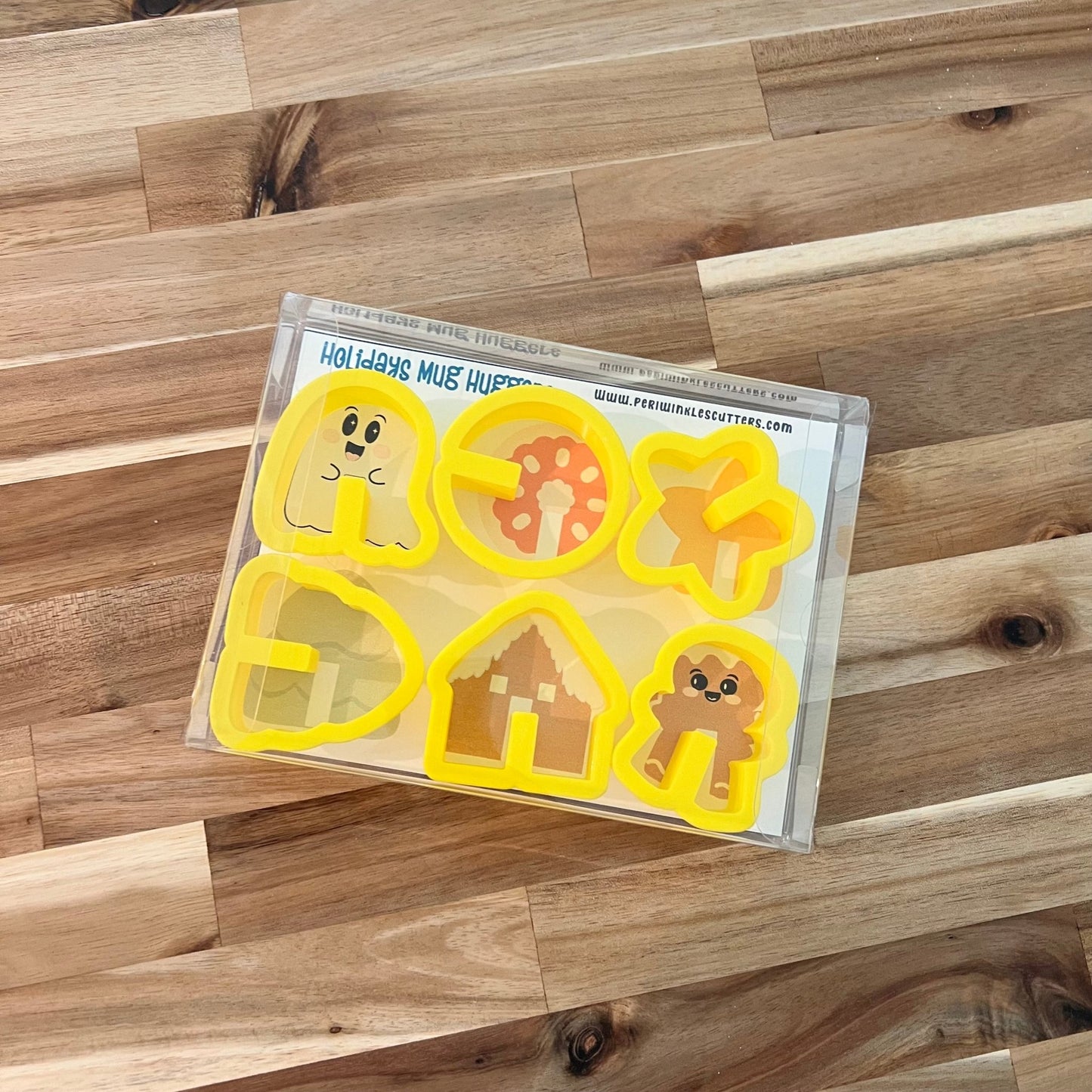 Holiday Mug Huggers 6 Pieces Set - Periwinkles Cutters Cookie Cutters