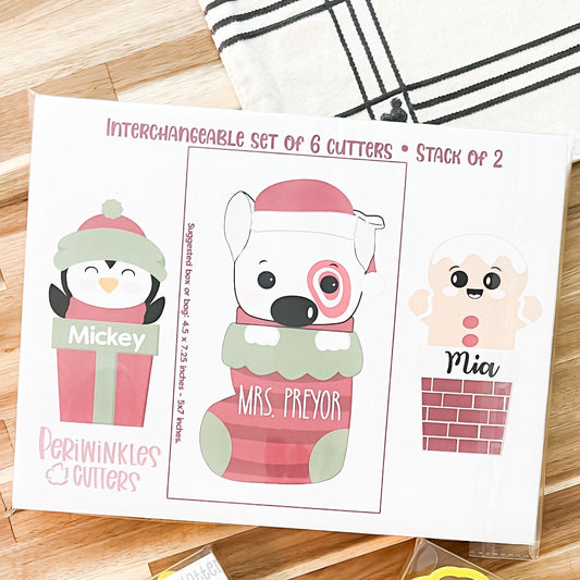 Holiday Season Interchangeable 6 Cutters Set - Periwinkles Cutters Cookie Cutters