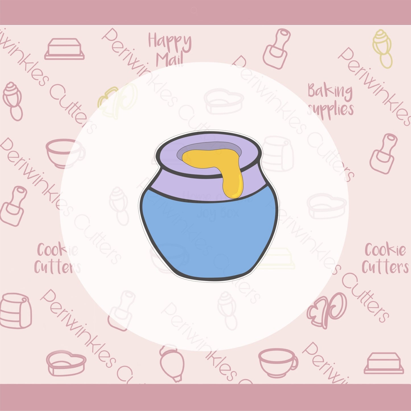 Honey Pot Cookie Cutter - Periwinkles Cutters