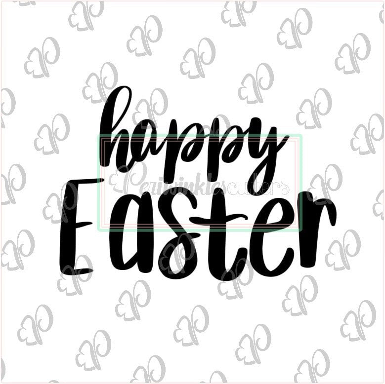 Hoppy Easter Plaque Cookie Cutter - Periwinkles Cutters