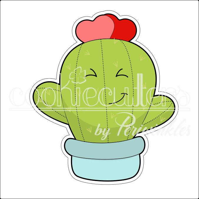 Hugs Cactus Cookie Cutter - Periwinkles Cutters
