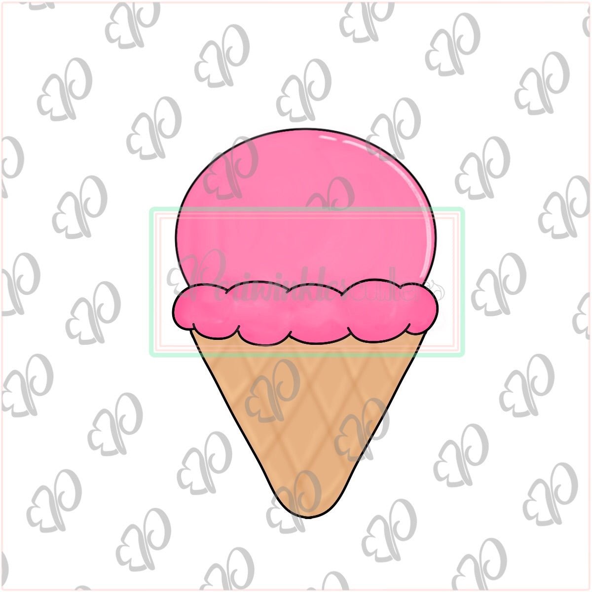 Ice Cream Cone Cookie Cutter - Periwinkles Cutters
