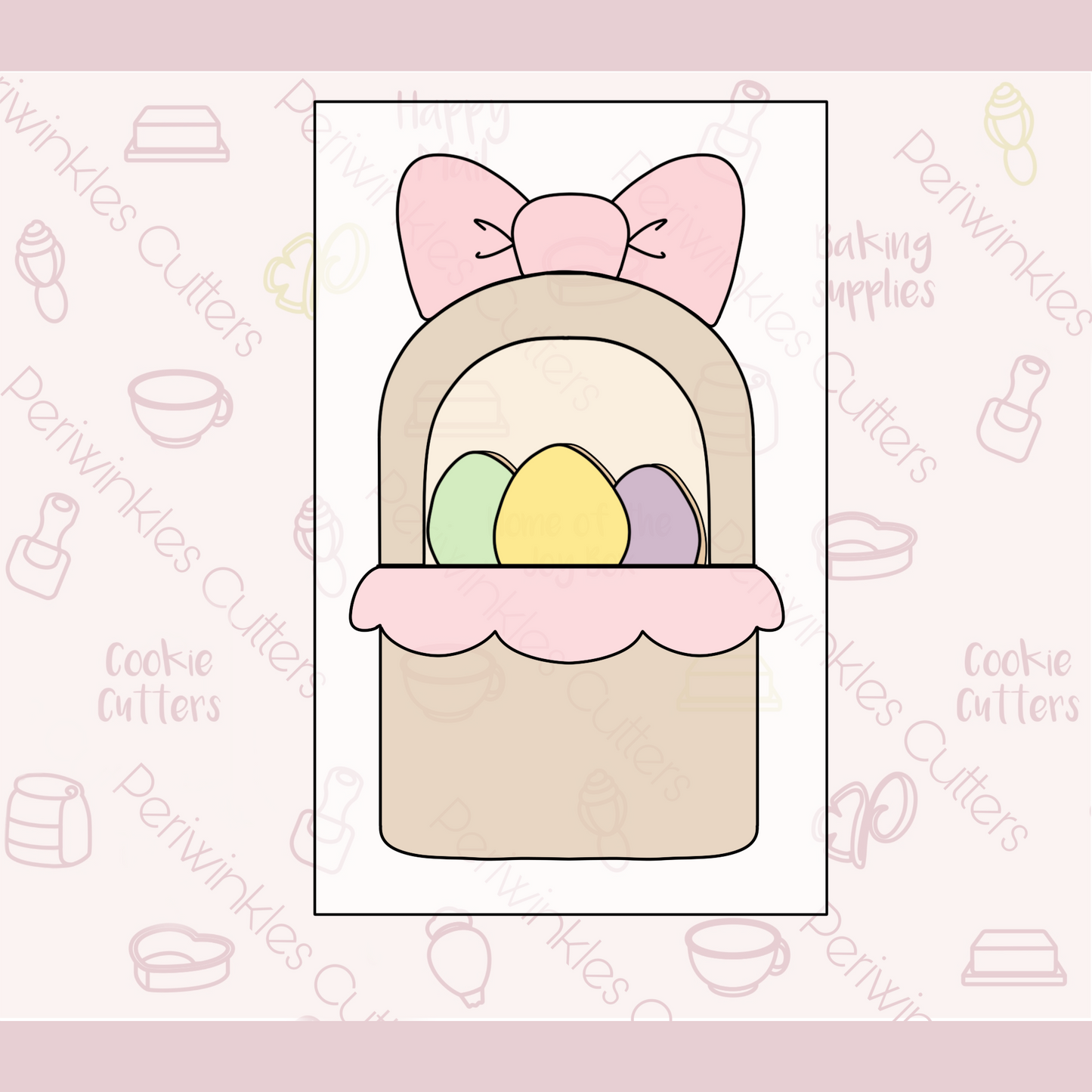 Build an Easter Basket Set of 5 Cookie Cutters - Periwinkles Cookie Cutters