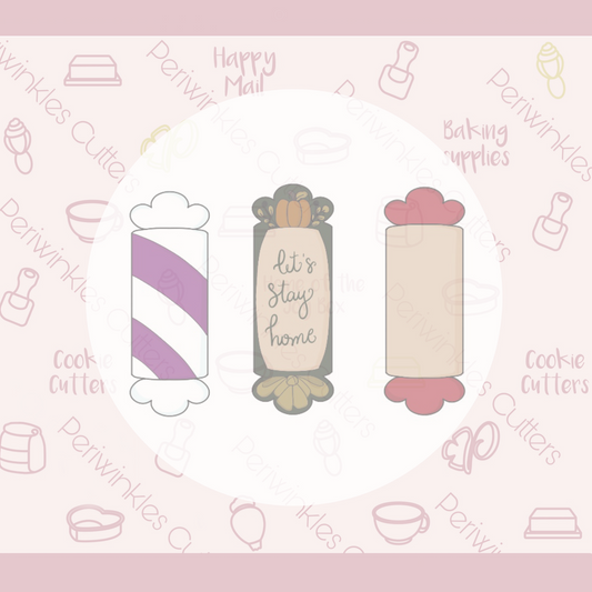 Taffy Plaque Cassie Tallish Holiday Cookie Cutter - Periwinkles Cookie Cutters