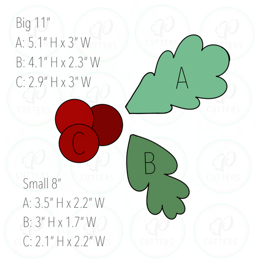 Mistletoe Door Wreath Cookie Platter - Snowflake Platter - Christmas Cutter - Periwinkles Cookie Cutters