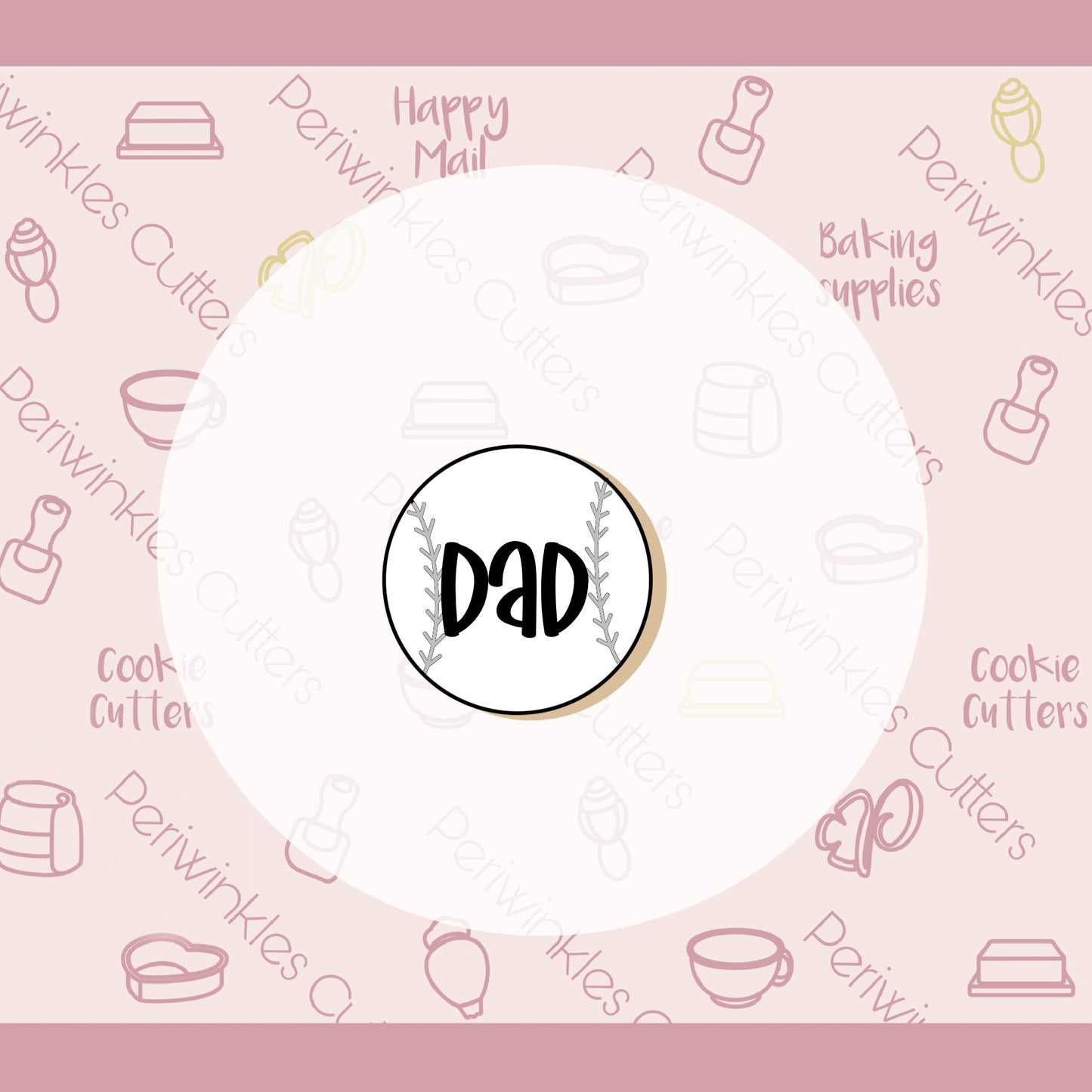 Baseball MVP Dad Set of 2 Cookie Cutter - Periwinkles Cookie Cutters