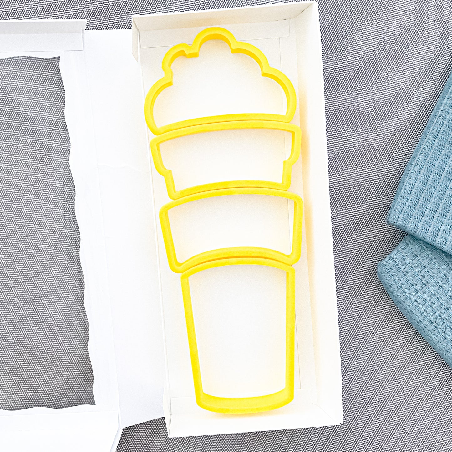 Tallish Build a Latte Coffee Cup Set of 4 Cookie Cutter - Periwinkles Cookie Cutters