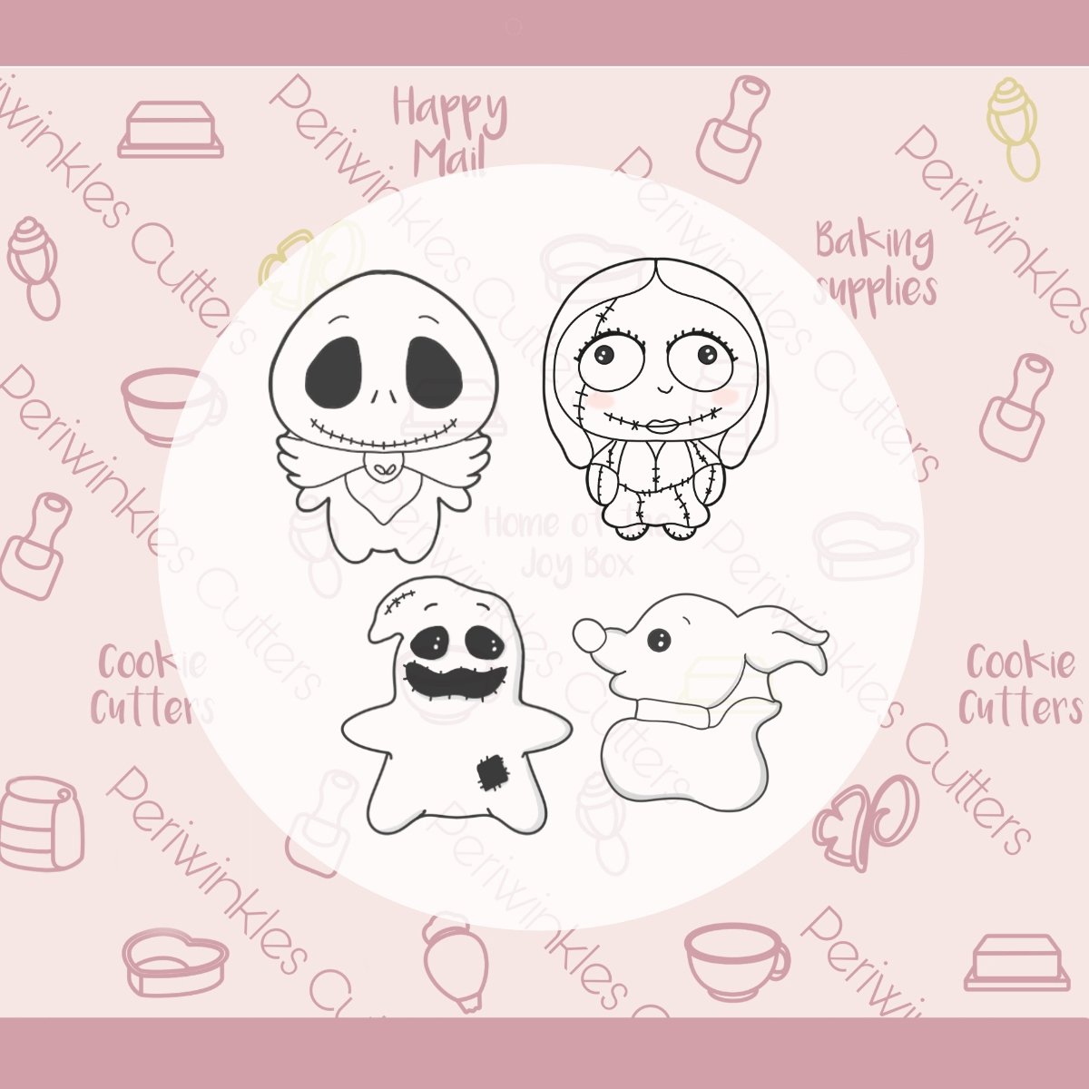 Jack Skellington Cookie Cutter - Periwinkles Cutters