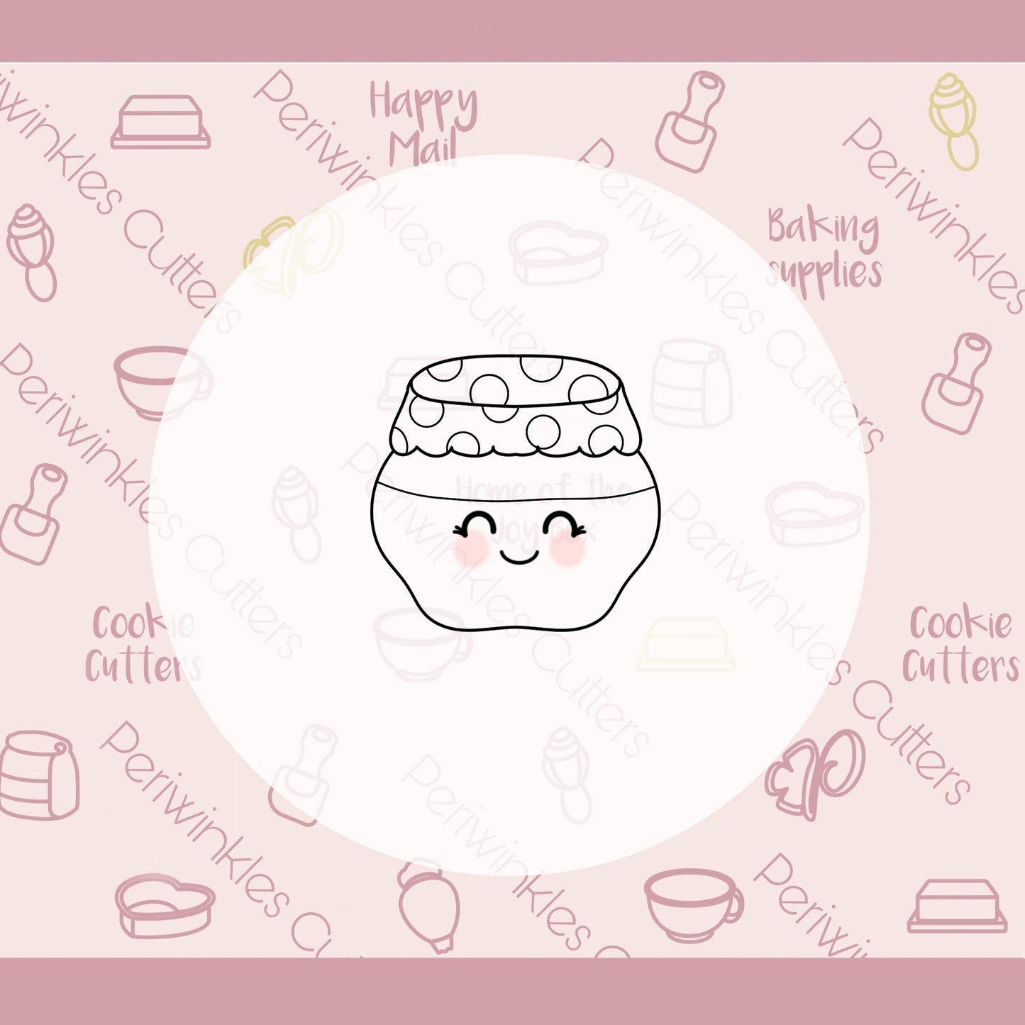 Jar of love Cookie Cutter - Periwinkles Cutters