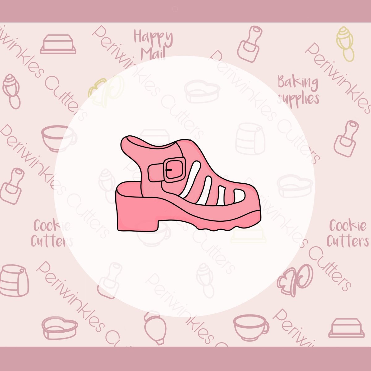 Jelly Shoes Cookie Cutter - Periwinkles Cutters