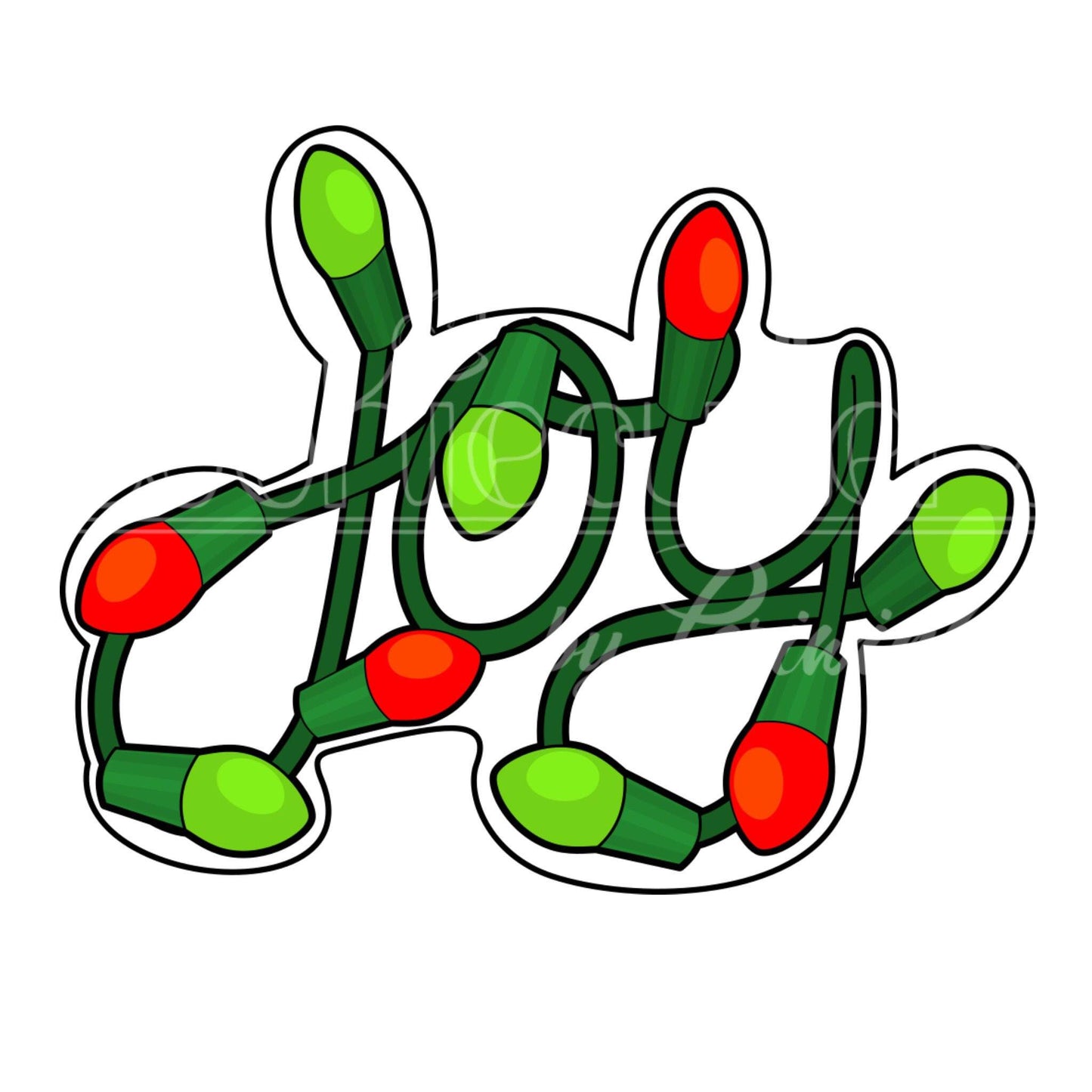 Joy Lights Cookie Cutter - Periwinkles Cutters