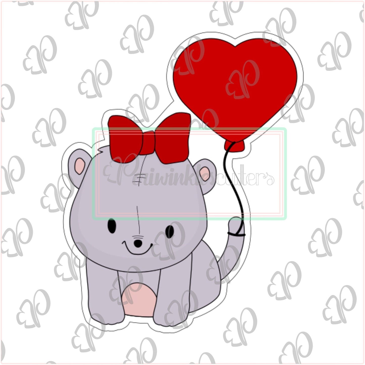 Kitty Love Cookie Cutter - Periwinkles Cutters