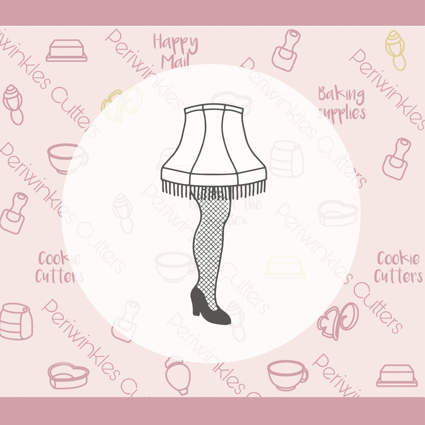 Leg Lamp Cookie Cutter - Periwinkles Cutters