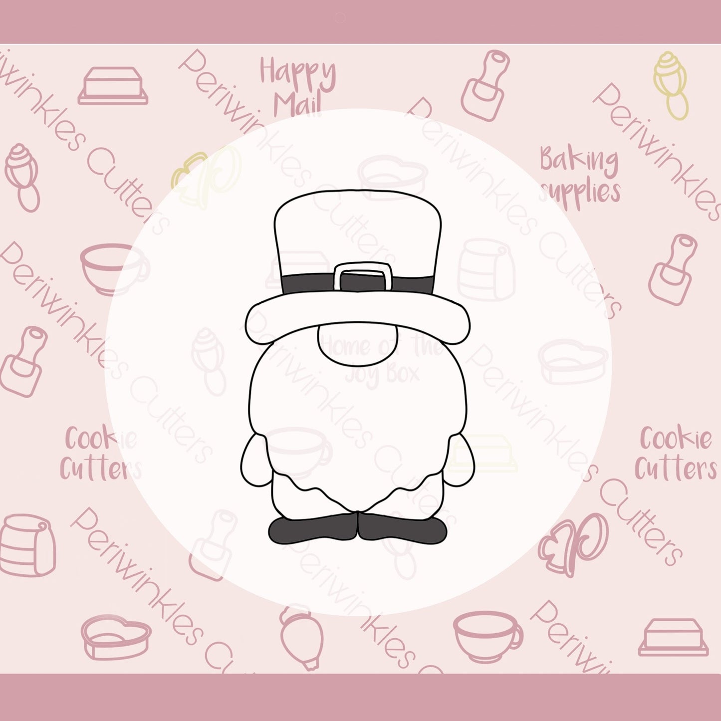 Leprechaun Gnome Boy Cookie Cutter - Periwinkles Cutters