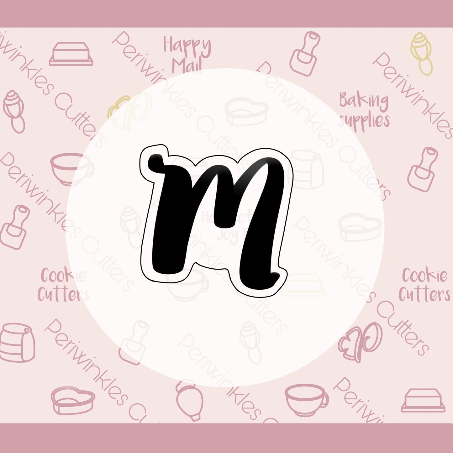 Letter m Cookie Cutter - Periwinkles Cutters