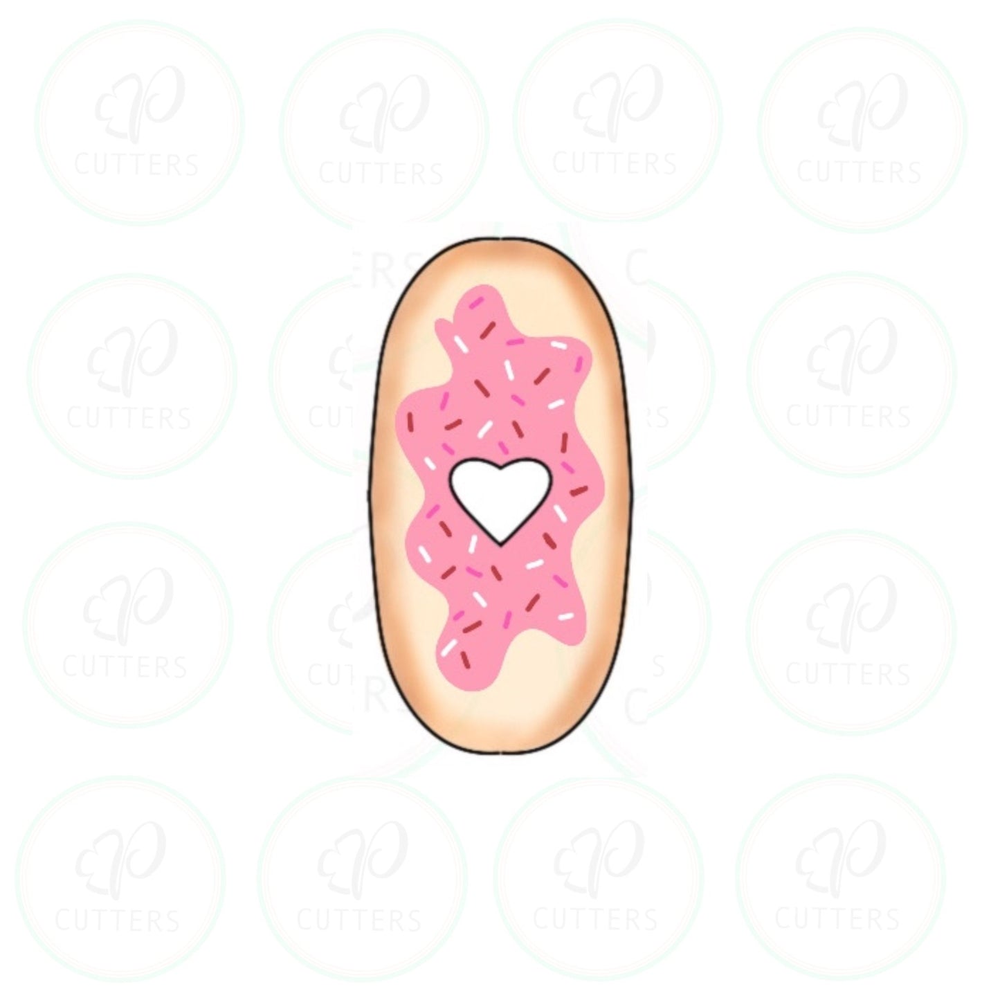 Letter O Donut Tall Cookie Cutter - Periwinkles Cutters