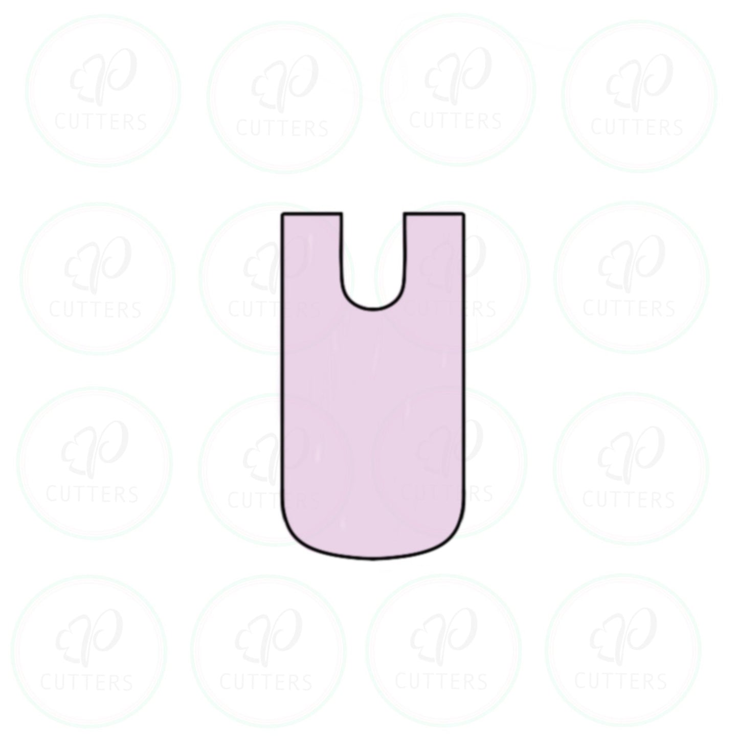 Letter U Tall Cookie Cutter - Periwinkles Cutters