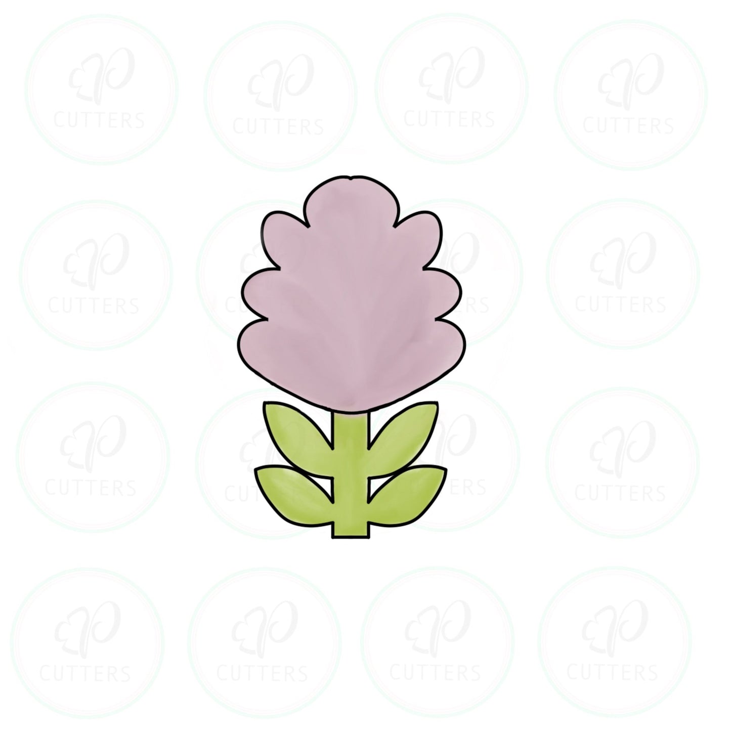 Liatris Flower Cookie Cutter - Periwinkles Cutters