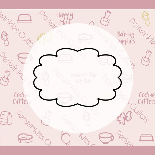 Lilly Plaque Cookie Cutter - Periwinkles Cutters