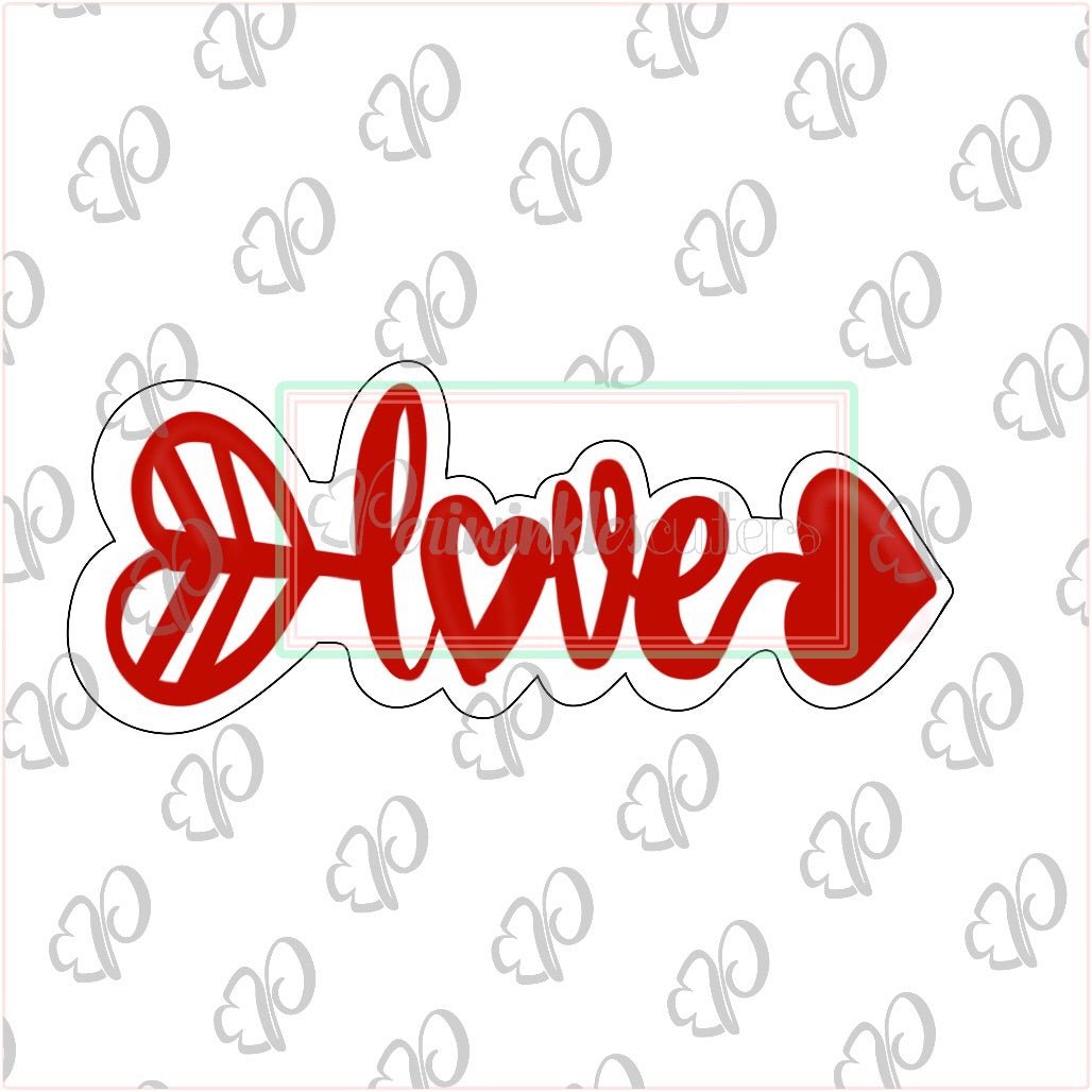 Love Arrow Cookie Cutter - Periwinkles Cutters