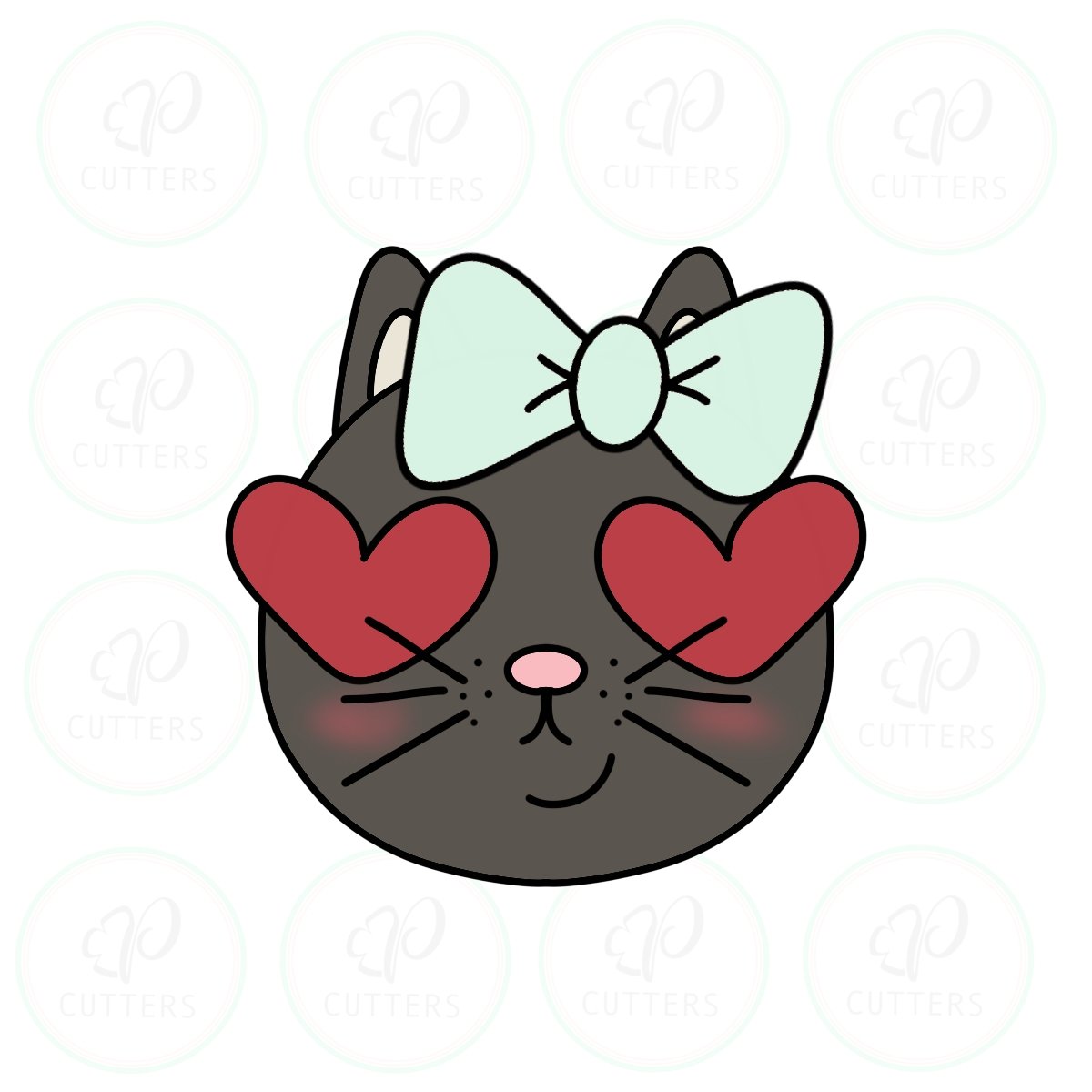 Love Kitty Cookie Cutter - Periwinkles Cutters