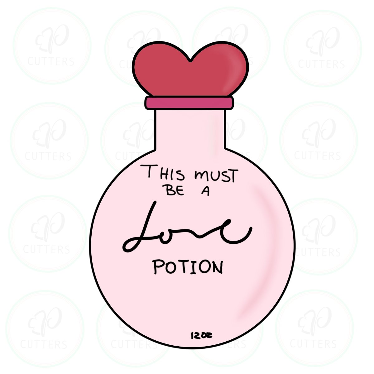 Love Potion Bottle Cookie Cutter - Periwinkles Cutters