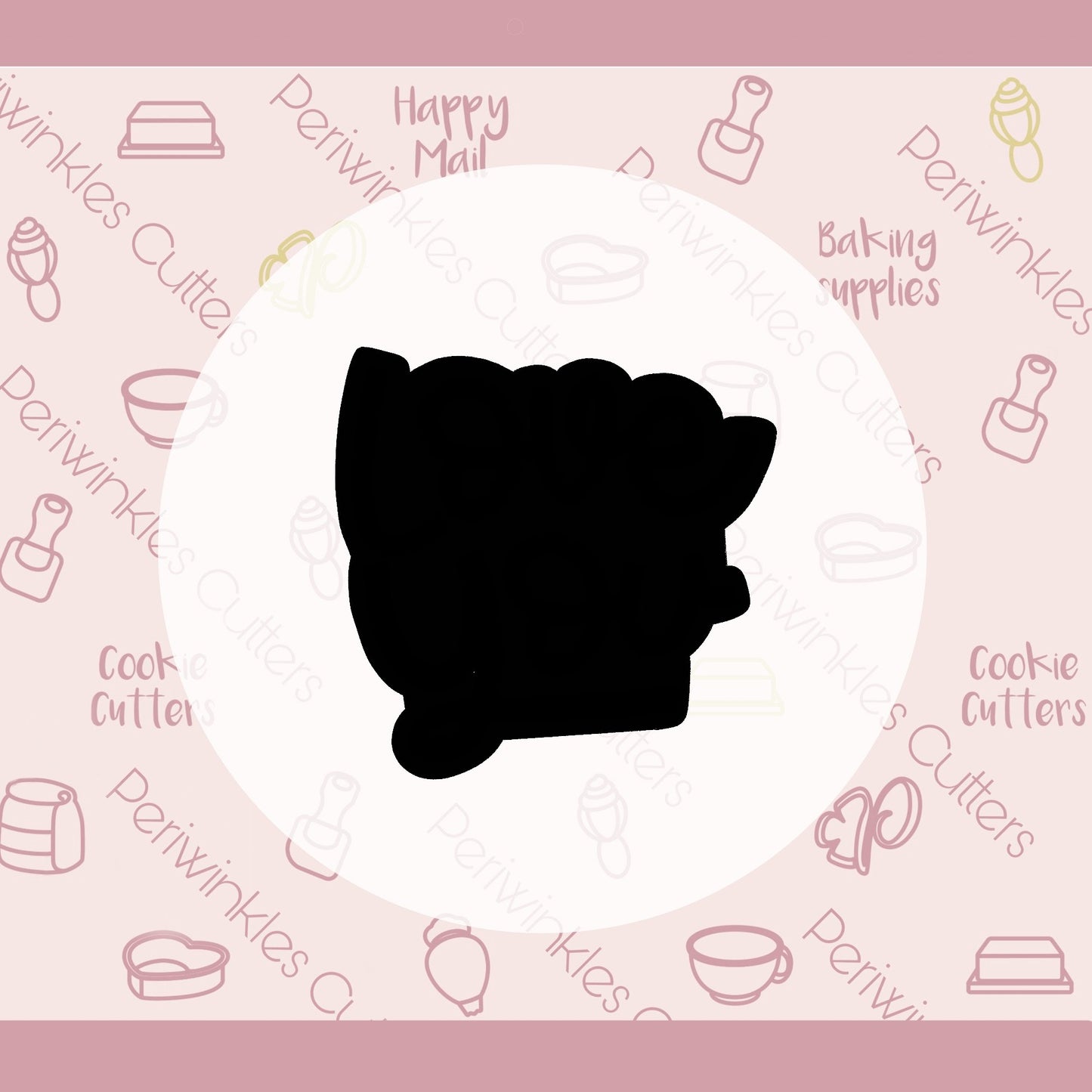 Love YOU Plaque Cookie Cutter - Periwinkles Cutters