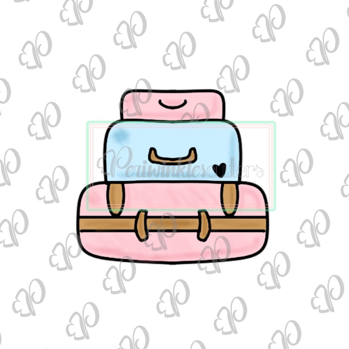 Luggage Stack Cookie Cutter - Periwinkles Cutters