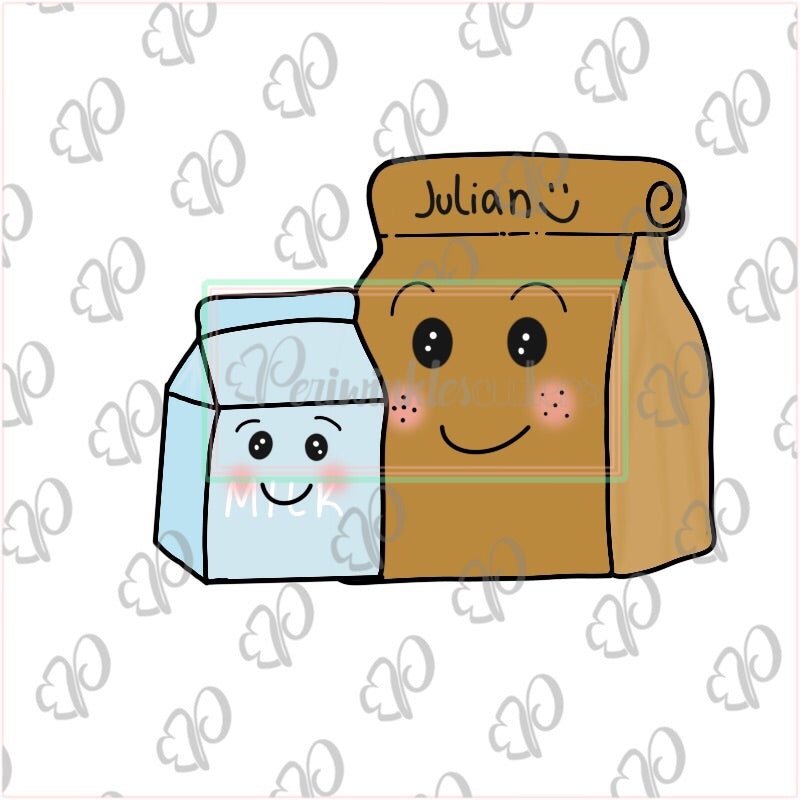 Lunch Bag Cookie Cookie Cutter - Periwinkles Cutters